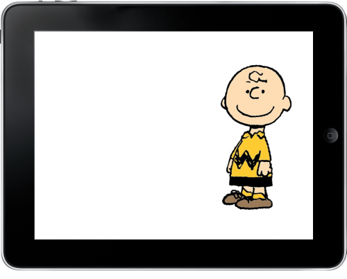 Charlie Brown on the iPad