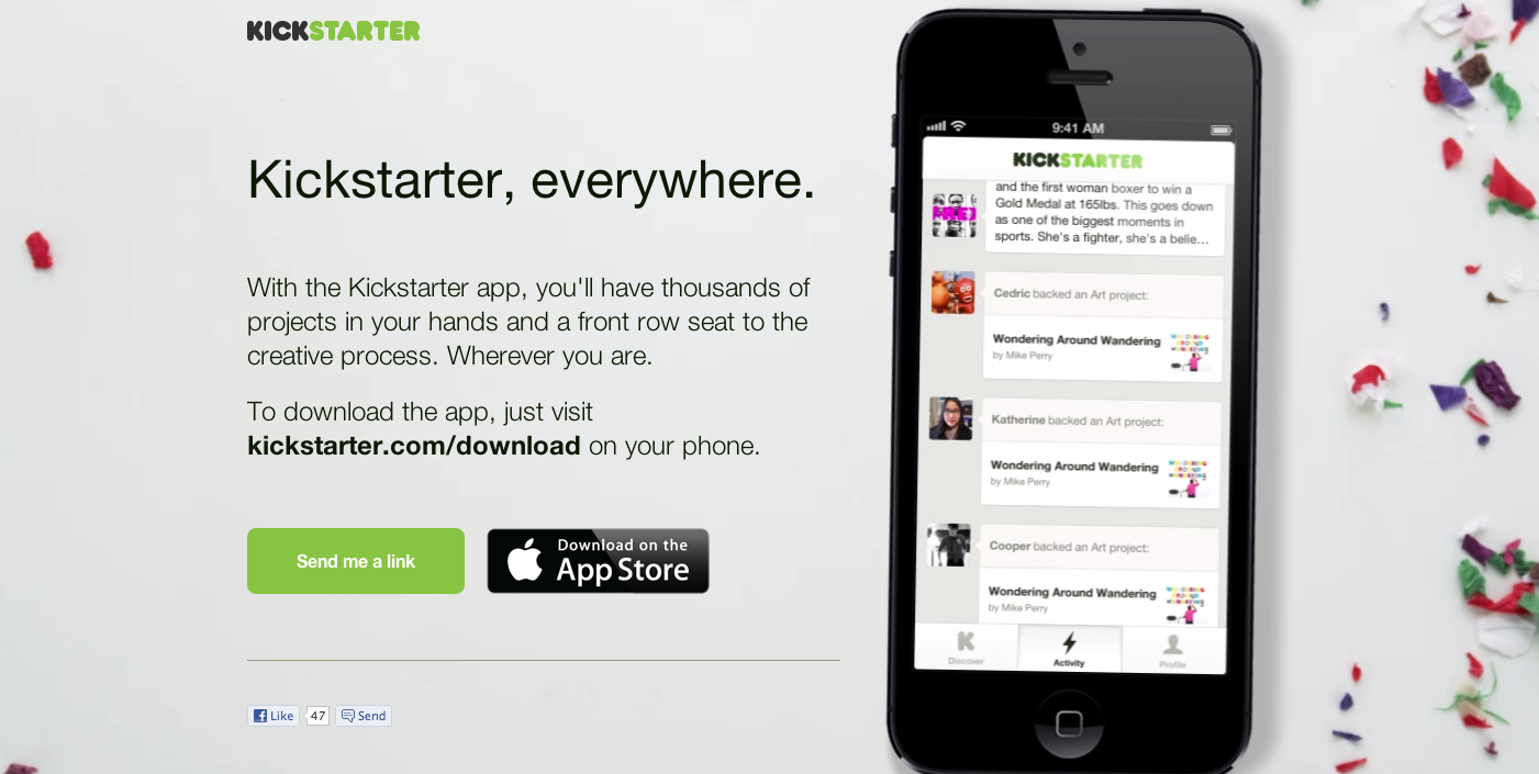 Kickstarter Landing Page