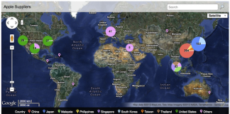 World Map Shows Where Apple Sources Components