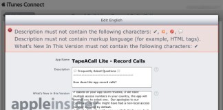 Apple Restricting Use Of Special Characters In App Descriptions