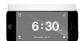 The Snooze Dock: An Alarm Clock Stand For Your iPhone