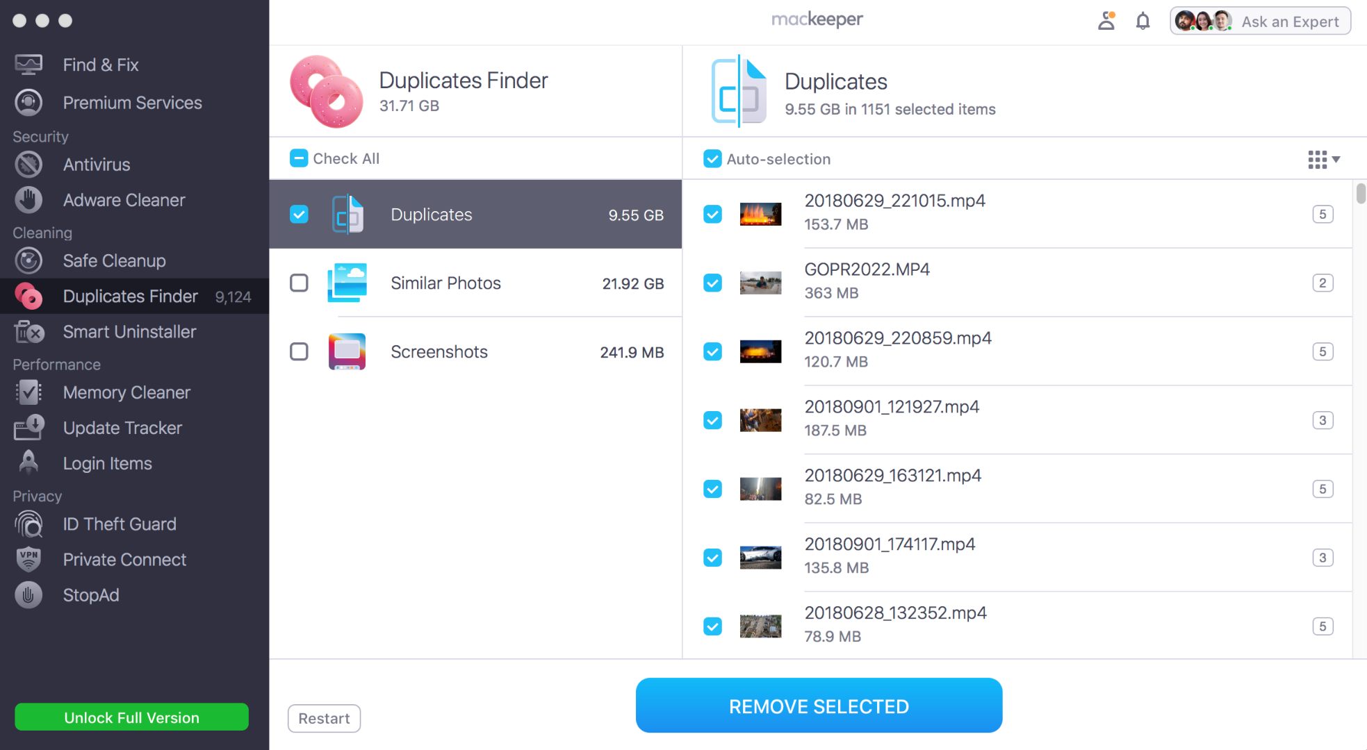 MacKeeper duplicate finder for Mac