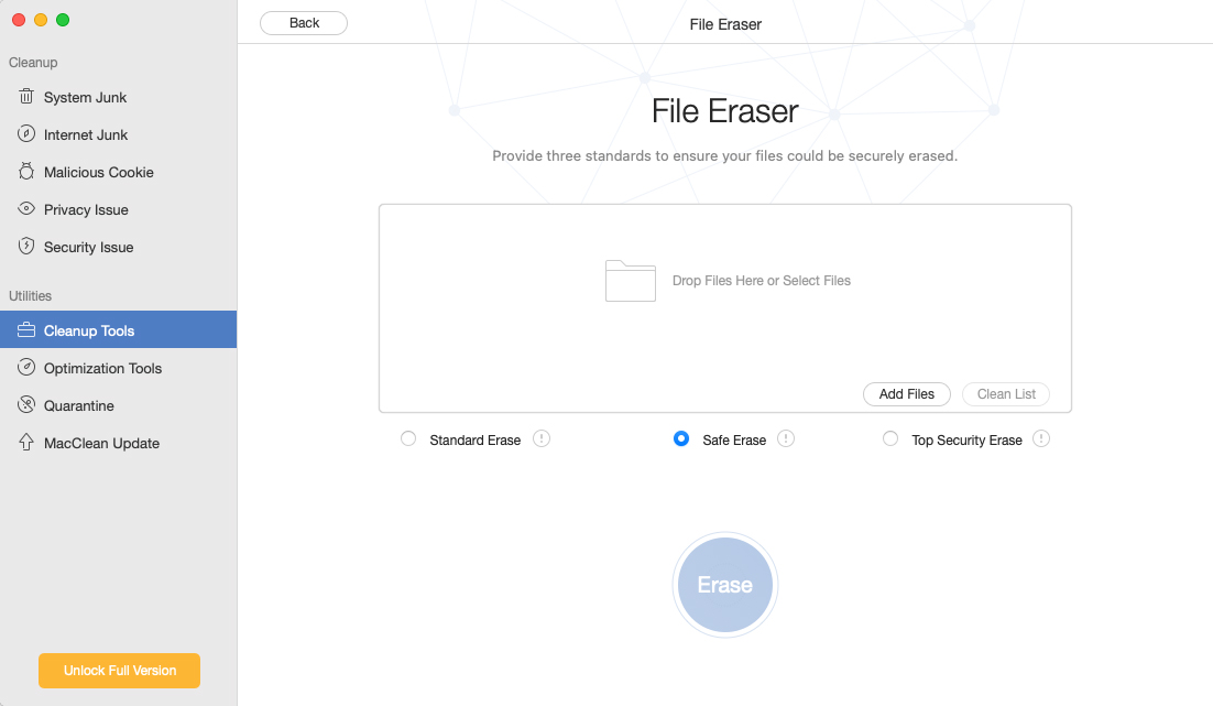 MacClean’s File Eraser