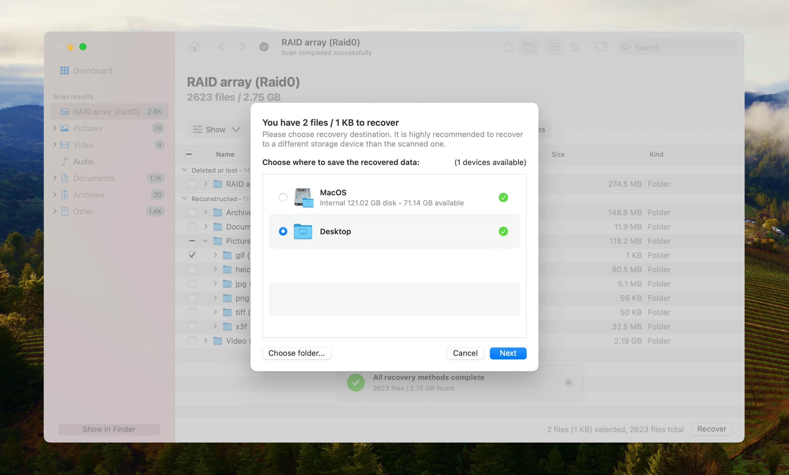 Disk Drill recovery path