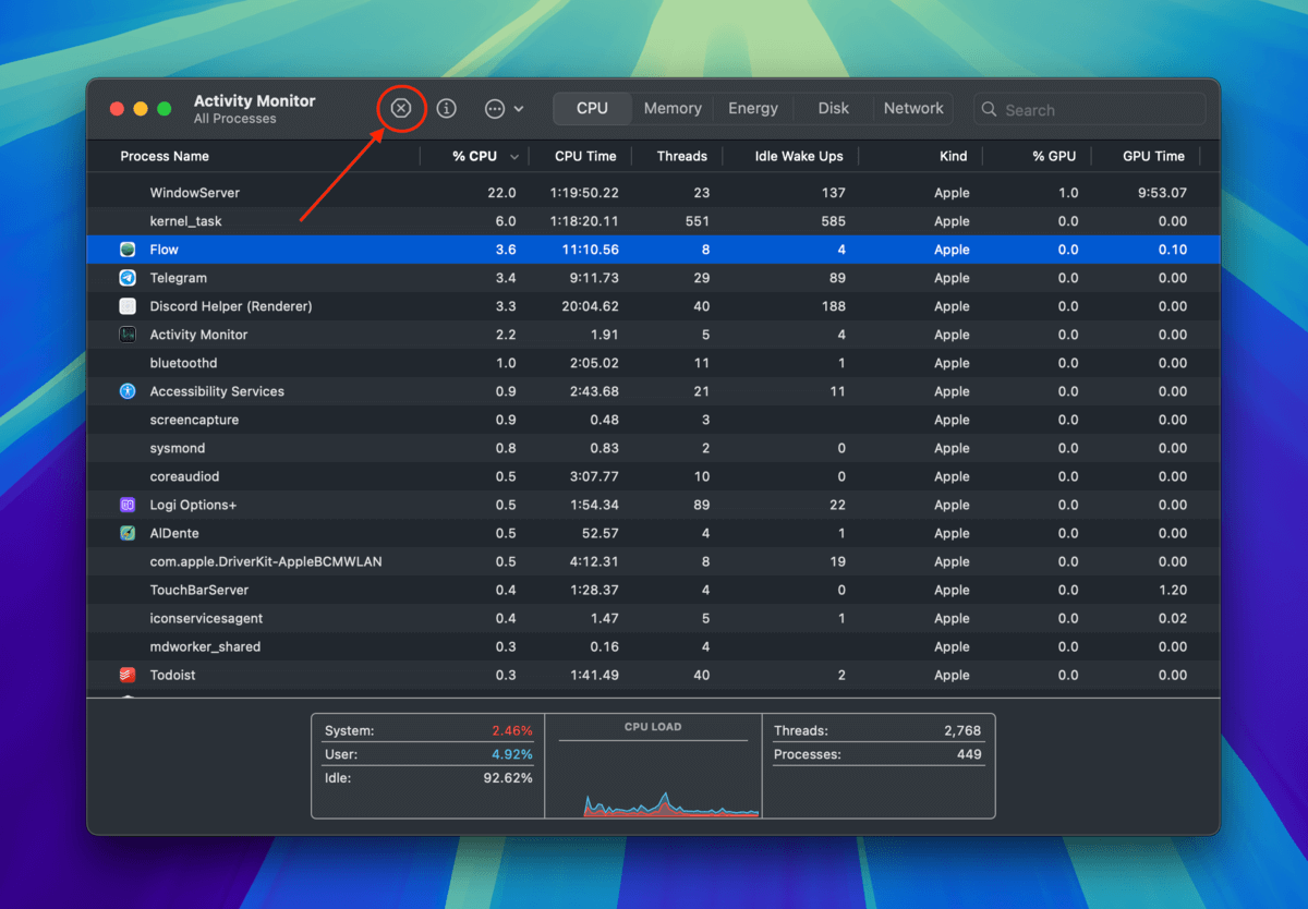 macOS Activity Monitor app