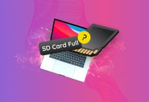 sd card full but no files mac