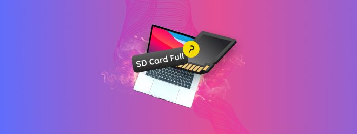 sd card full but no files mac