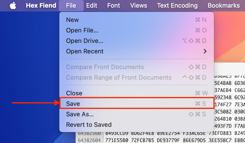 Saving modified moov file with pasted moov atom using Hex Fiend