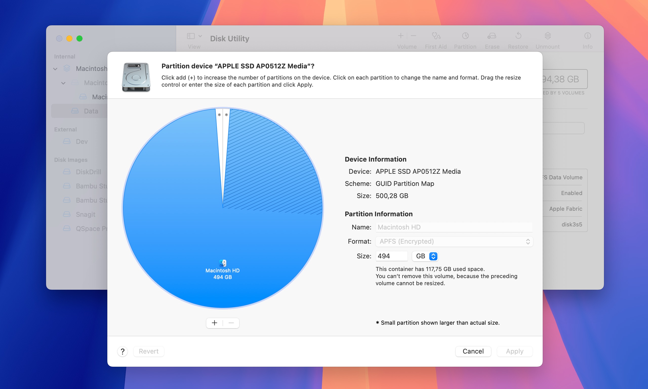 macos partition