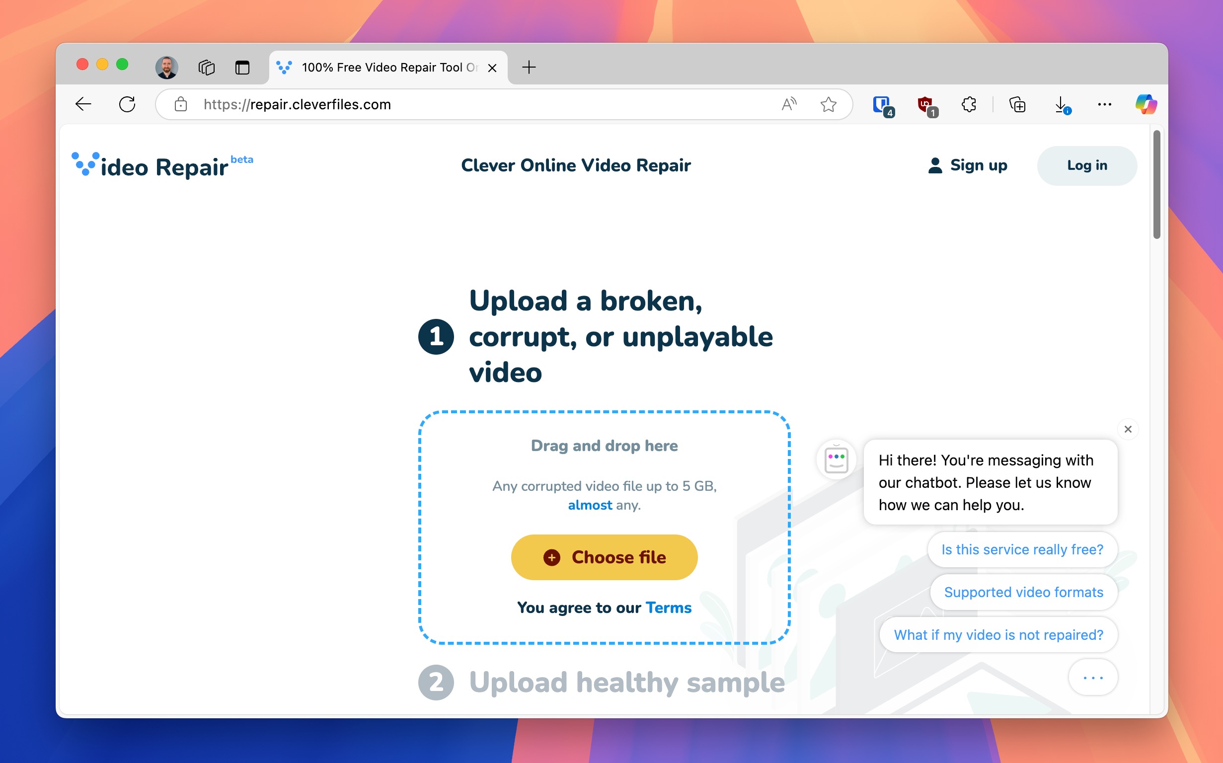 clever online video repair main