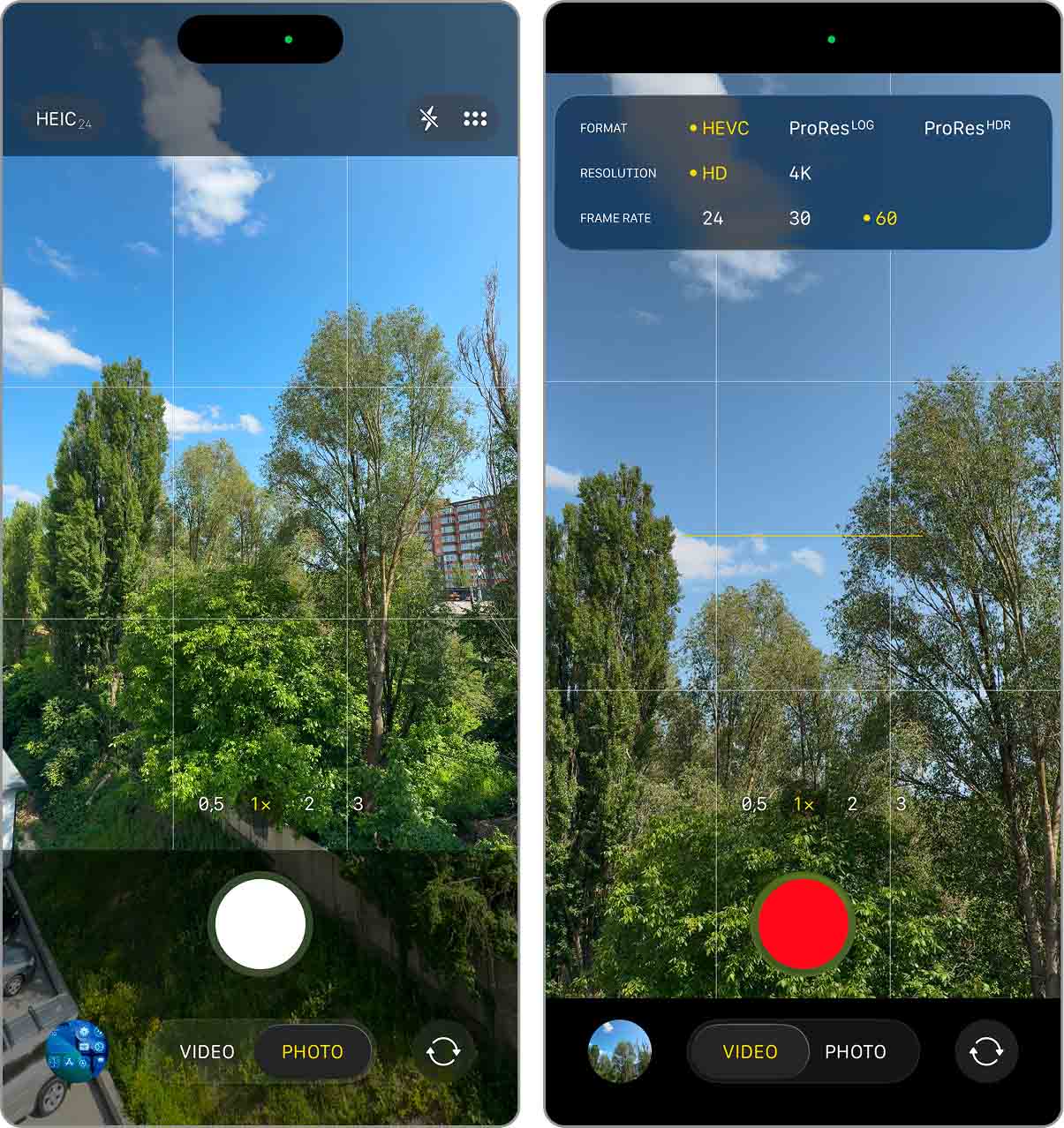 camera app on iOS 26