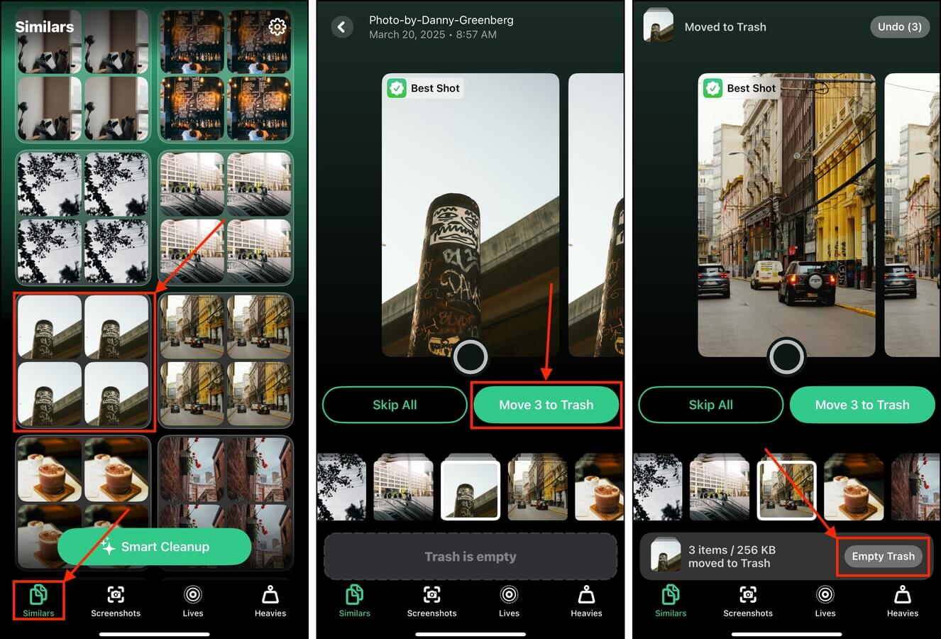 Using the Clever Cleaner iOS app to eliminate blurry photos