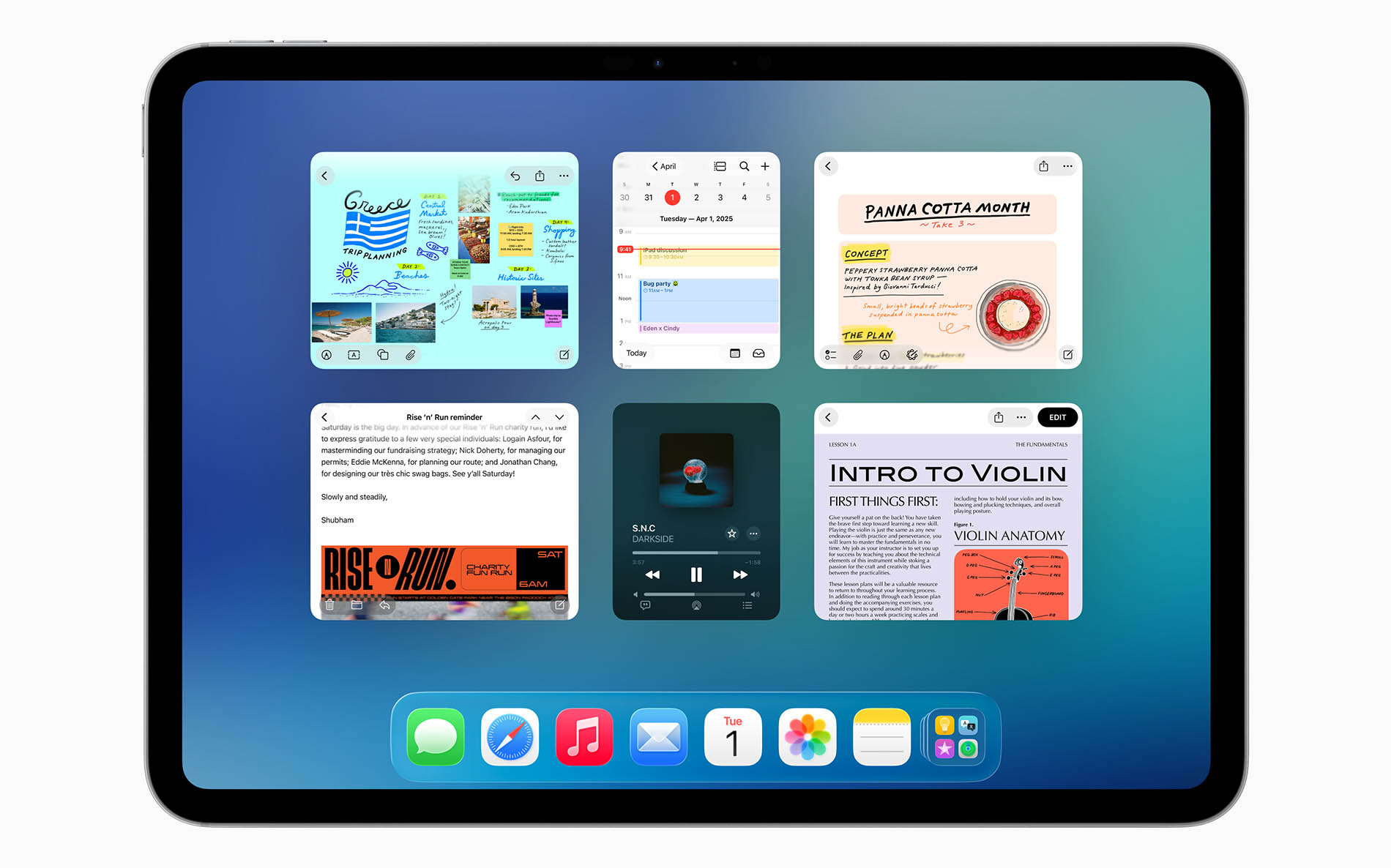 iPad features presented at WWDC
