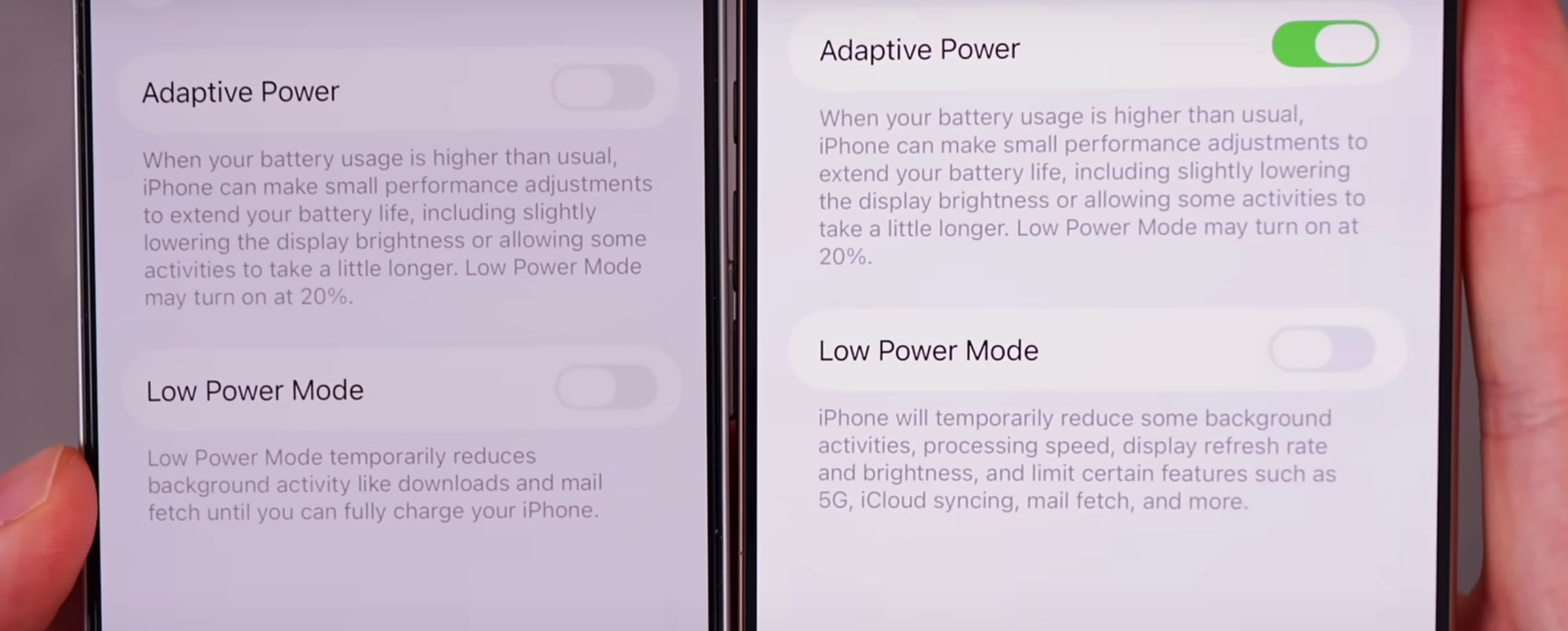 low power mode