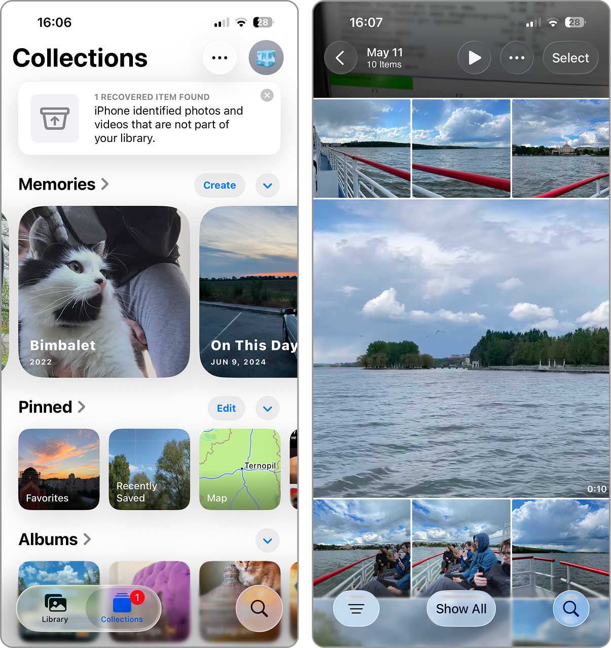 photos app iOS 26
