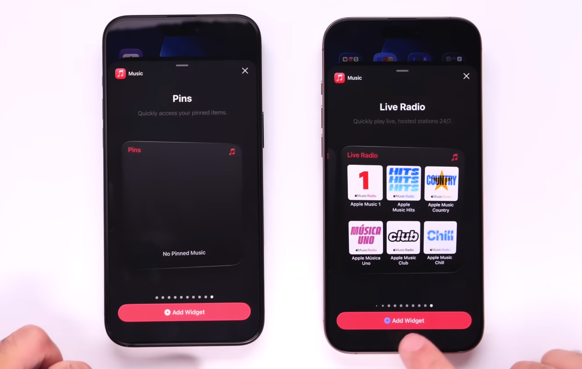 apple music radio widget