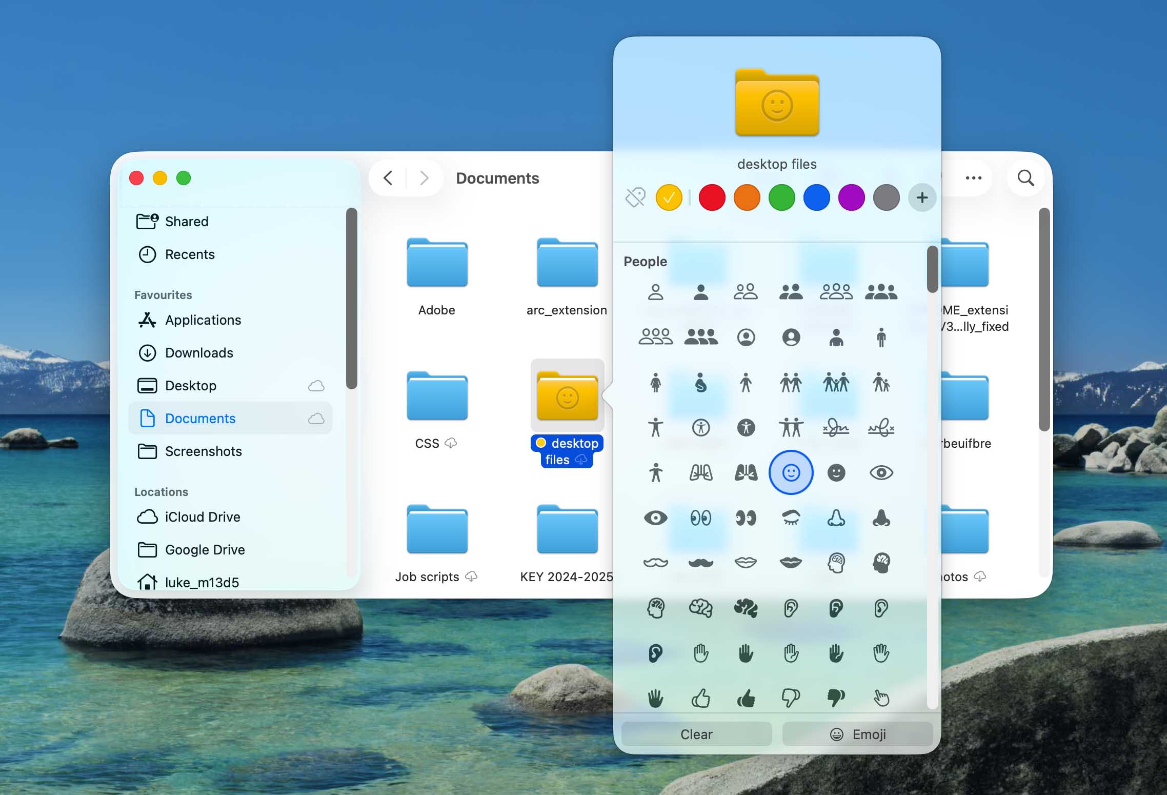 finder settings