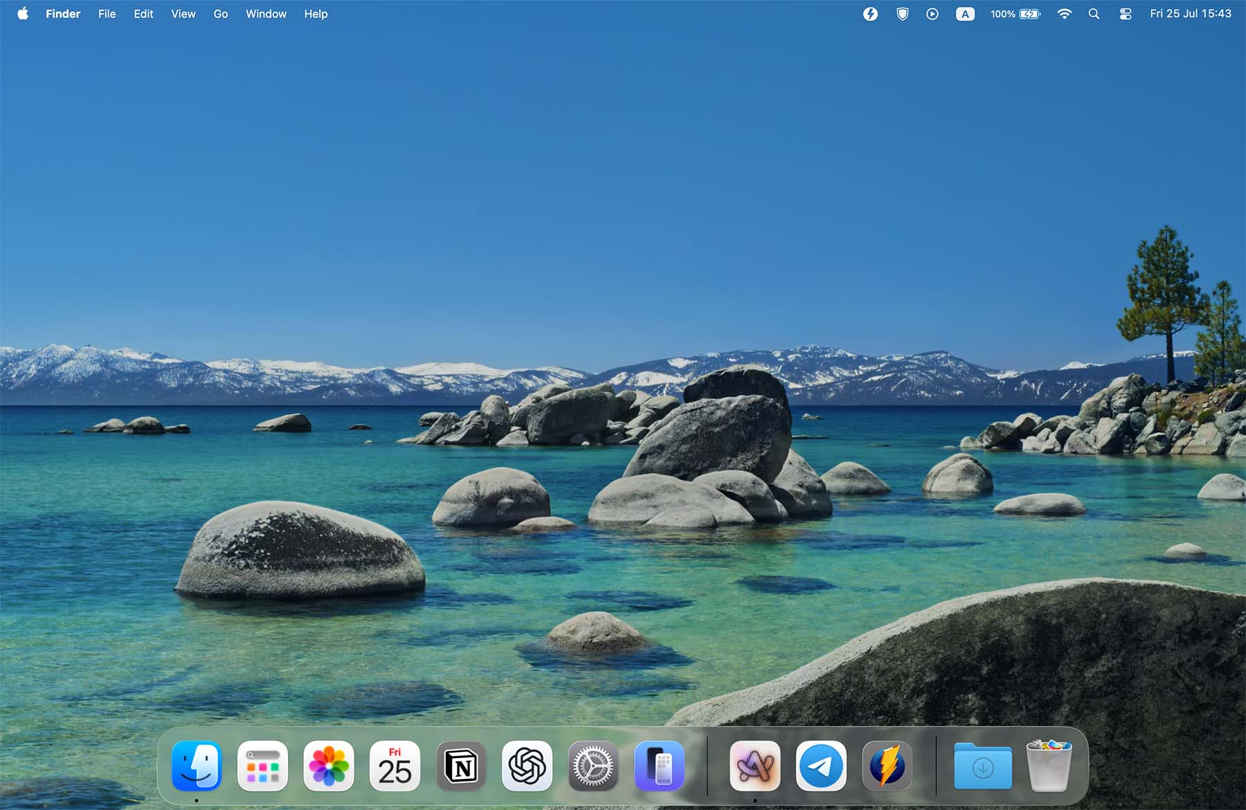 macos tahoe desktop