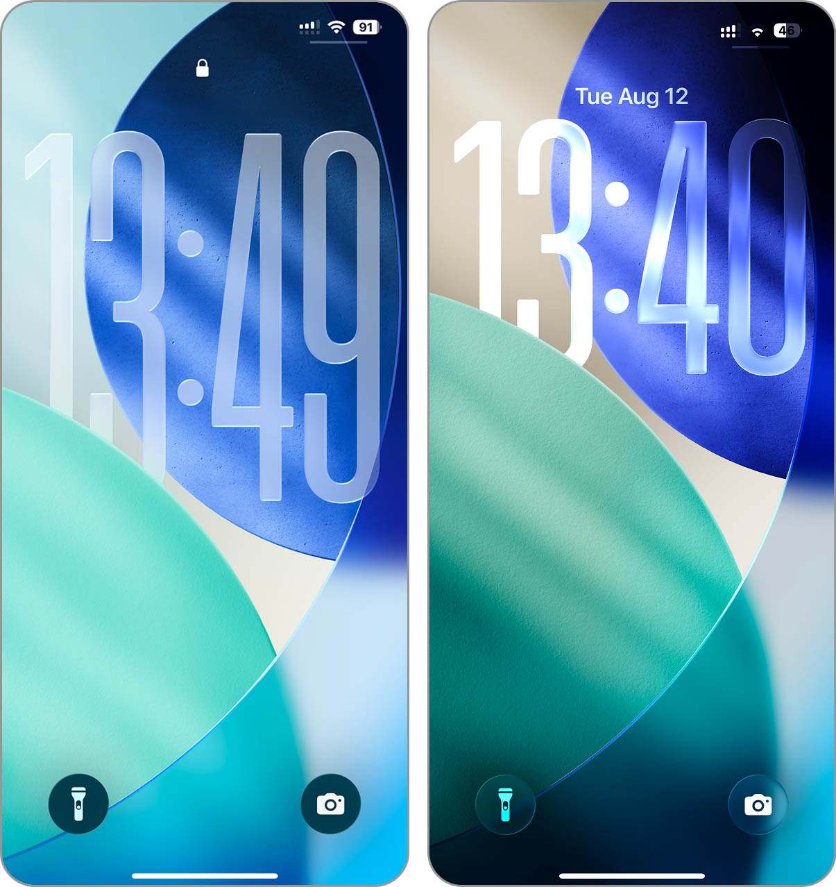 lock screen iso 26 beta 6