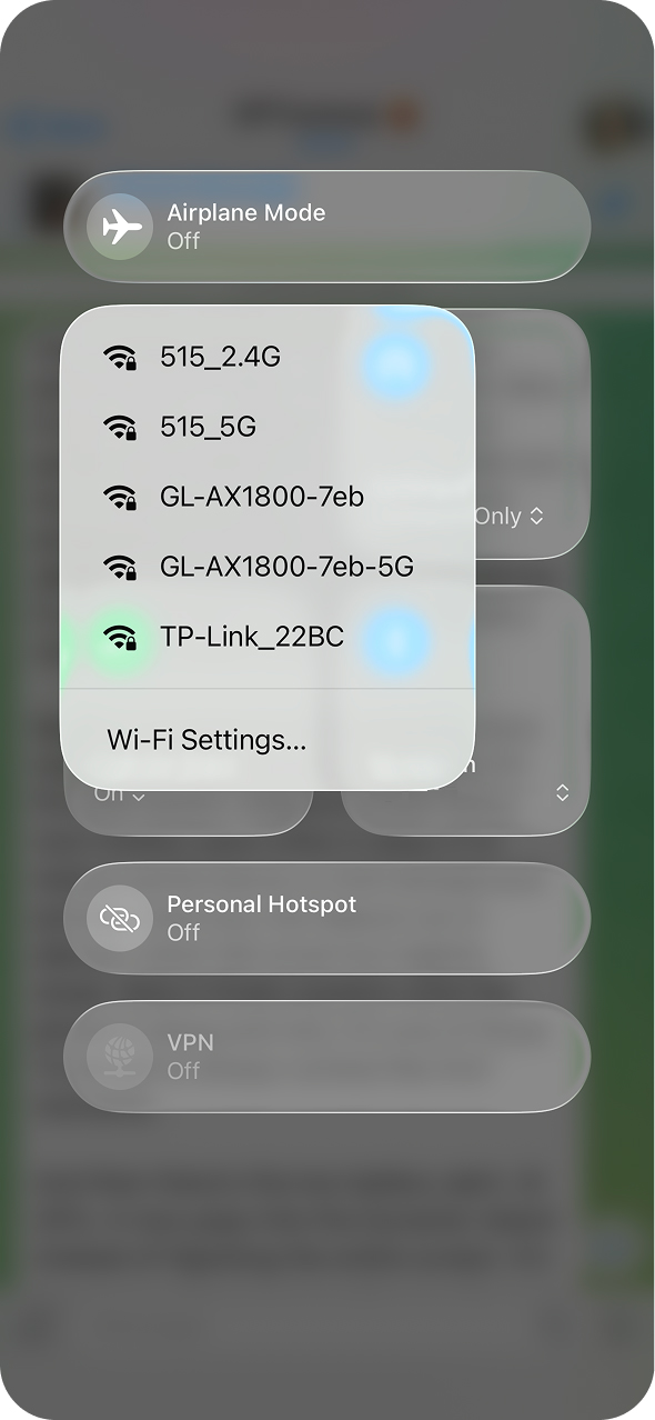 wifi settings