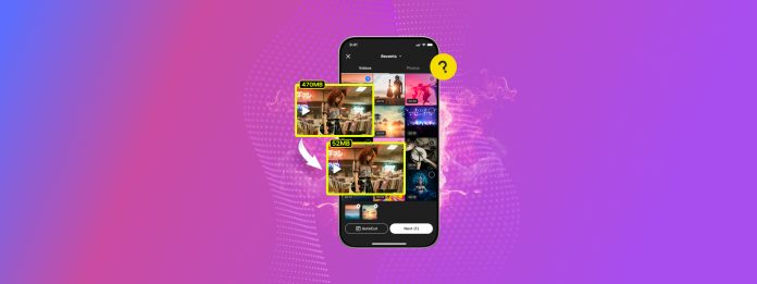compress a video on iphone