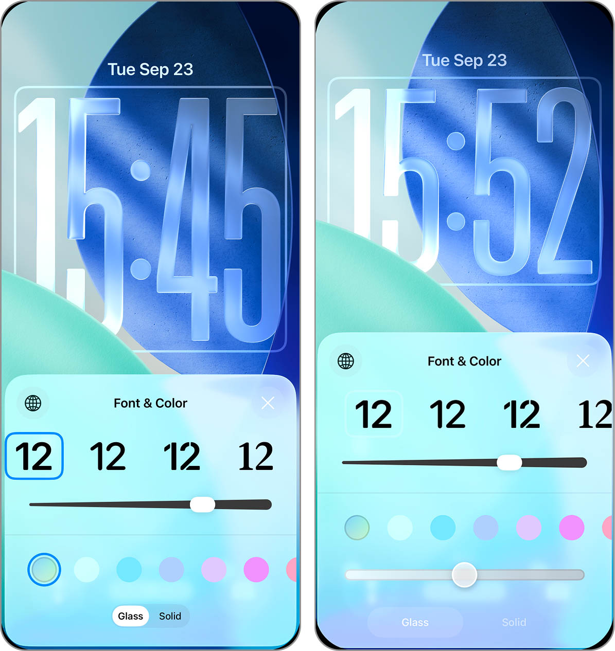 lock screen customizing