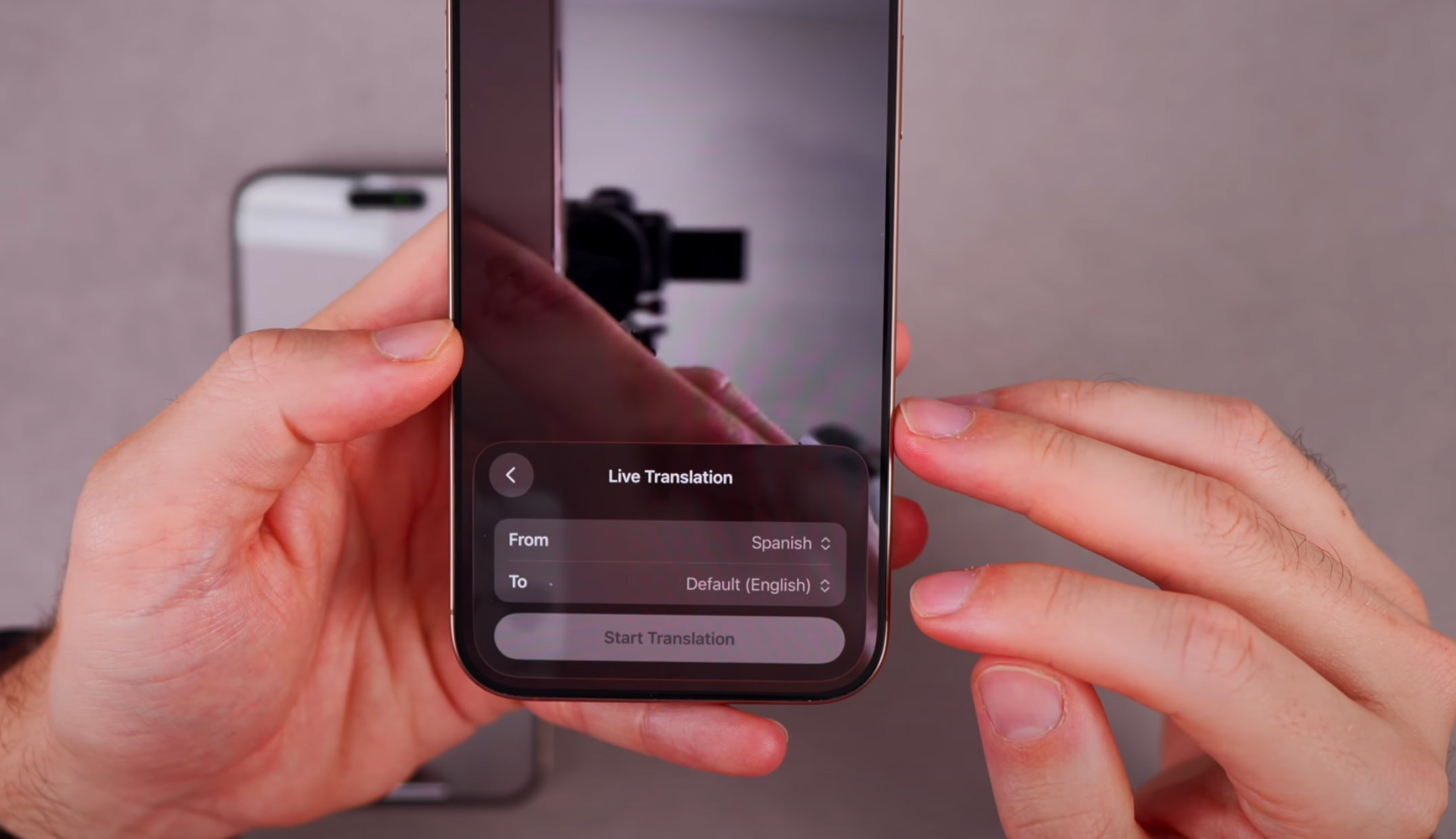 live translation in face time