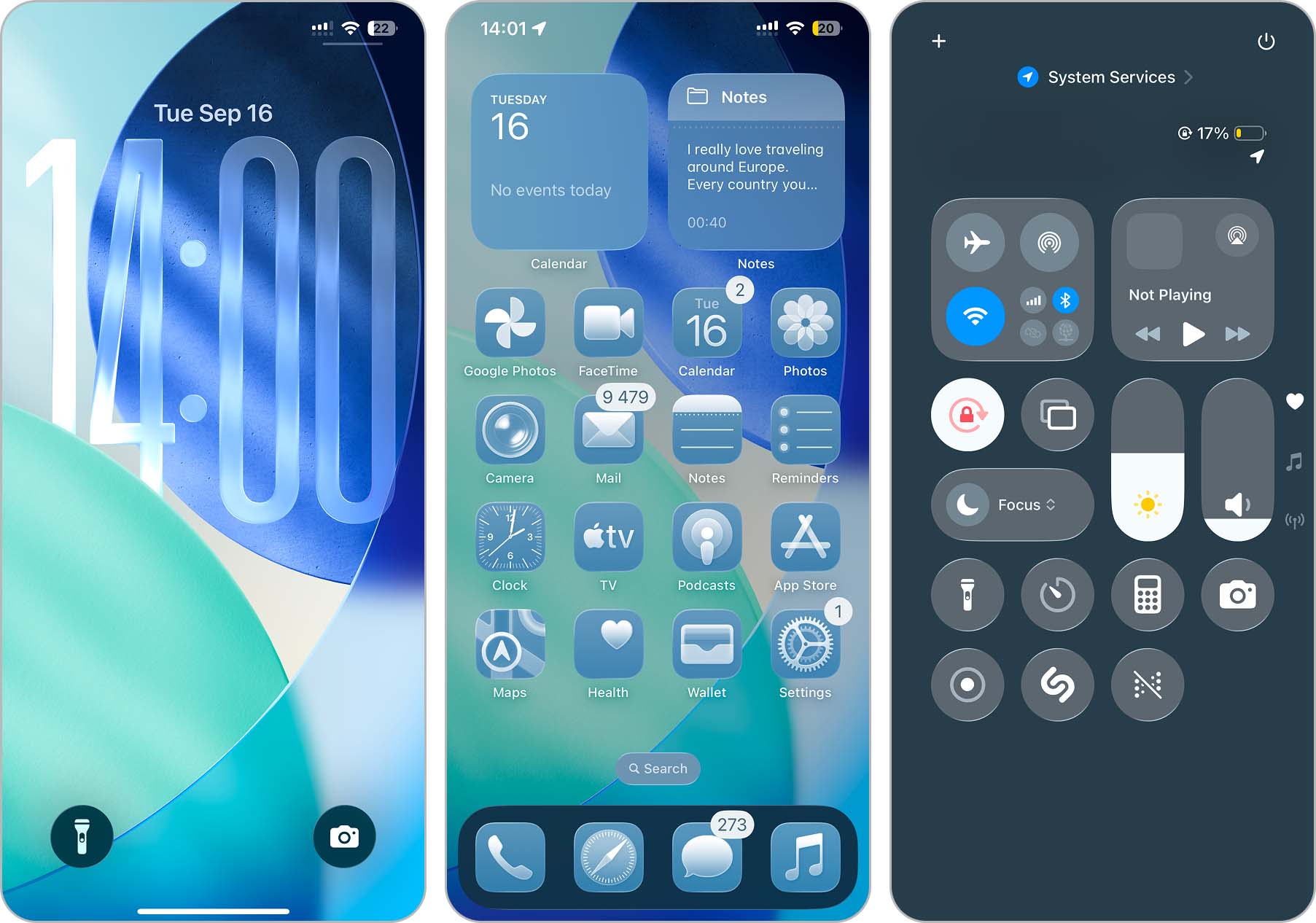 new UI design