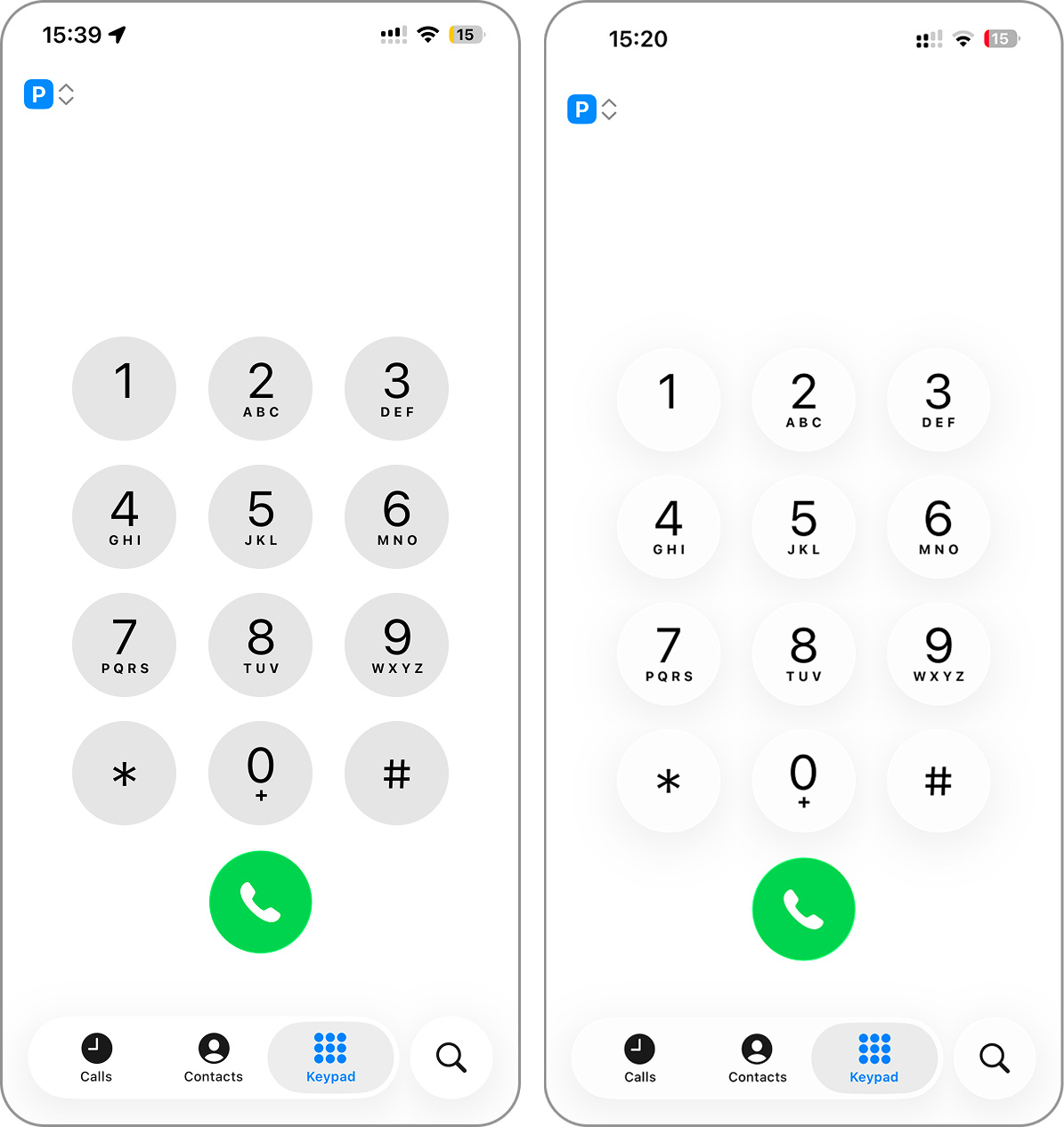 phone app keyboard