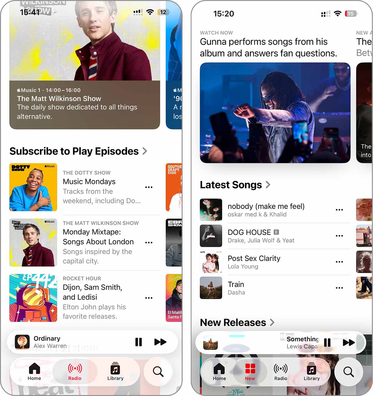 swipe track in apple music
