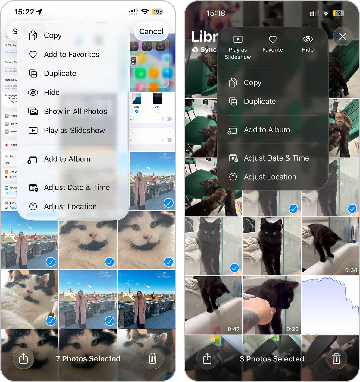 photos app changes