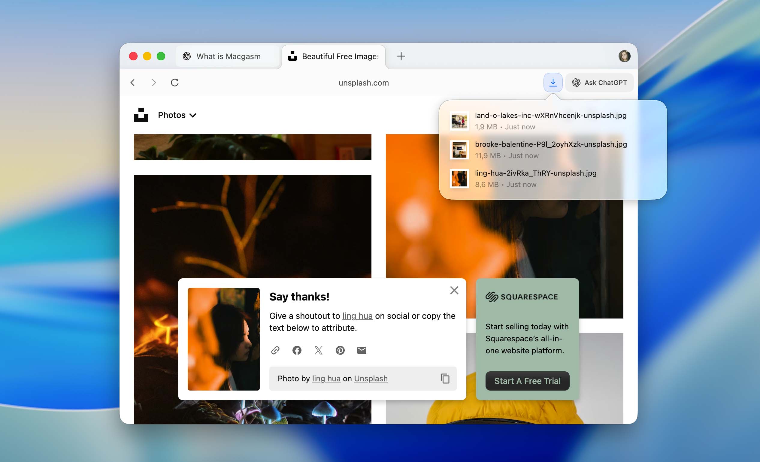updated download interface