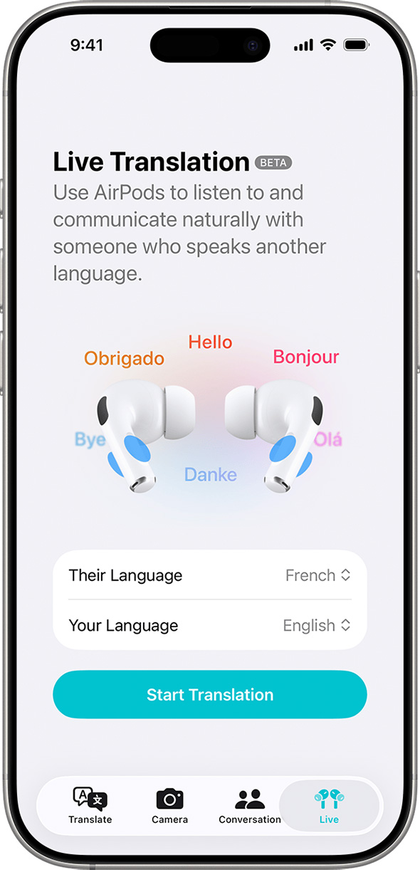airpods translations