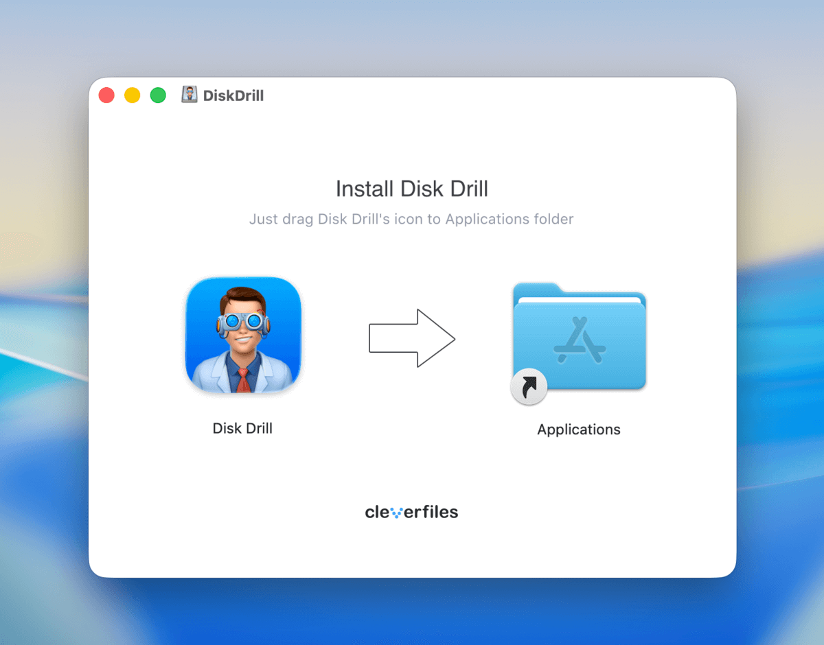 installation window in Disk Drill