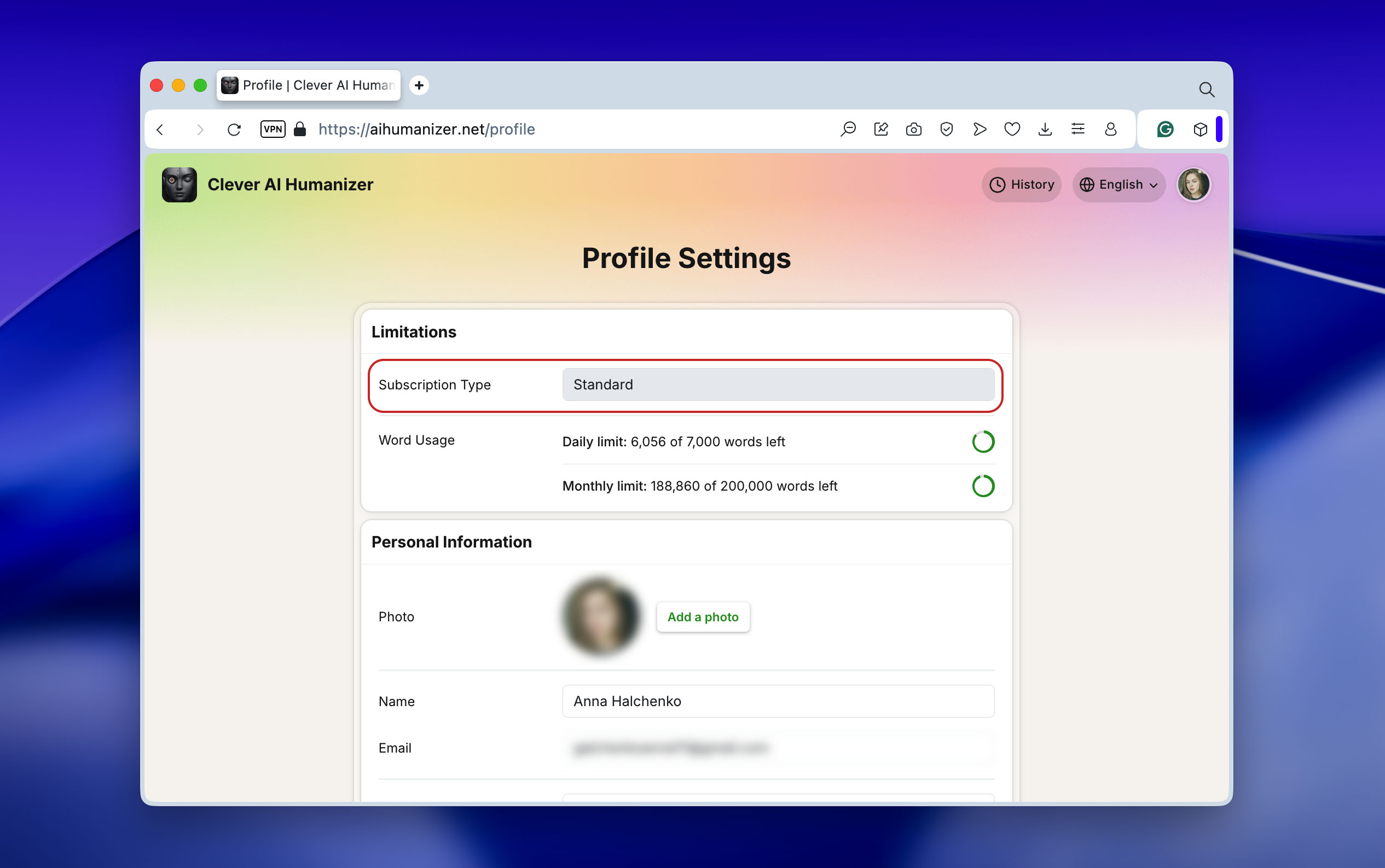clever ai humanizer subscription type