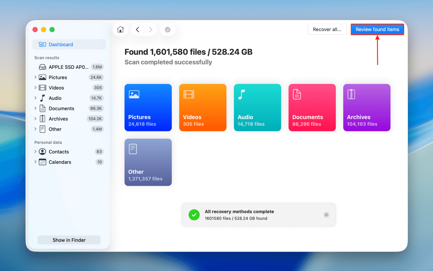 Reviewing the files Disk Drill found