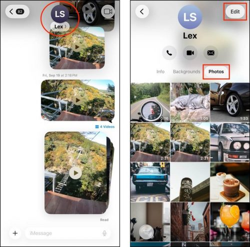 Deleting attachments in the Messages app